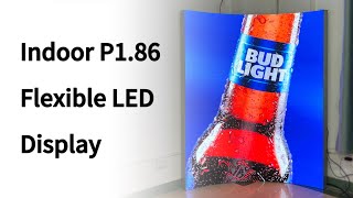 Indoor P1.86 Flexible LED Display with front service design #nseled #nseledcloud #nseledeurope