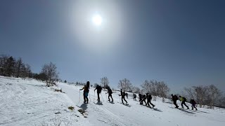 根子岳 バックカントリー\u0026ヒップソリ 雪山登山と滑走 2023.3.11