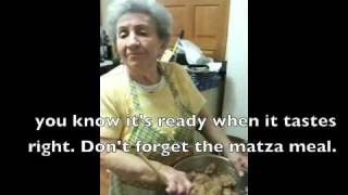 Bubby Chanele makes Gefilte Fish in Yiddish