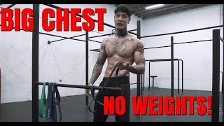 How To Get A BIGGER CHEST Without Weights | THENX