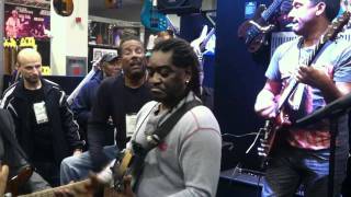 Rick Marcel plays Carvin SH545 Double Cutaway at NAMM 2012