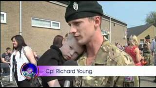 Final contingent of Royal Irish arrive home 20.04.11