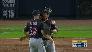 CLE@ATL: Allen induces a groundout to notch the save