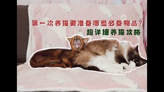 【养猫必看】新手第一次养猫必备品清单指南，纯干货不踩雷，请放心食用