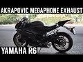 Nyobain YAMAHA R6 w/ AKRAPOVIC MEGAPHONE EXHAUST