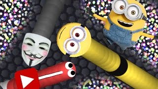 MINIONS IN SLITHER.IO MOD!! - Brand New Minion Skin - Biggest/Longest Snake - Top Player(Funny Bits)