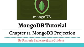 MongoDB Tutorial 11 - MongoDB Projection