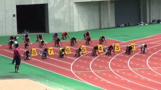 丹有総体－2年女子100m予選1組