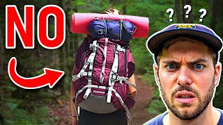5 STUPID but Common Beginner Backpacking Mistakes (learn from them)
