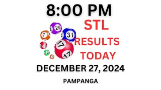 STL PAMPANGA 3rd Draw Result Today 8:00 PM Draw Result Philippines December 27, 2024