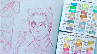 Chill Drawing Livestream | my January favourites sketchbook spread