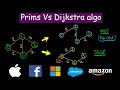 Prims vs Dijkstra algorithm | MST vs SSSP