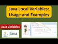 Java Local Variables: Usage and Examples | Java Tutorial
