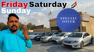 used cars for sale Friday Saturday Sunday special offer | used car market sharjah @MohsinVlogz