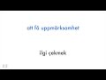 300 fiil okuma ve dinleme İsveççe türkçe ana dil konuşuru