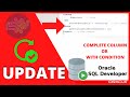 ORACLE SQL TUTORIAL: UPDATE Table Update with condition | Update