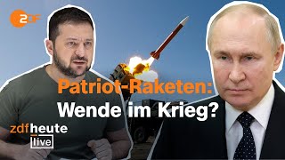 Militärexperte über Patriot-System für die Ukraine und Putins Antwort | ZDFheute live