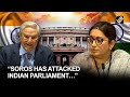 “Soros has attacked Indian parliament…” BJP’s Smriti Irani slams Billionaire investor George Soros