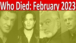 Who Died: February 2023 Week 2 | News // They knew all Americans //Famous actor dies // l