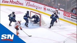 Jakob Silfverberg Finishes Past Connor Hellebyuck After A Sweet Pass From Rickard Rakell