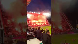 Double Tifo Standard de Liege Ultras Againts Charleroi #standard#liege#standardliege#standarddeliege