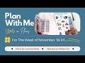 Plan With Me (Nov 18-24) // Plans By Just Scribble & MLP Stickers [Real Time, Real Life PWM]