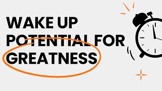 Wake Up Potential For Greatness | Holy Nation Church of Memphis  | Andrew E. Perpener, Jr., Pastor