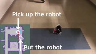 Raspberry Pi Mouse solves kidnapped robot problem using ROS navigation stack