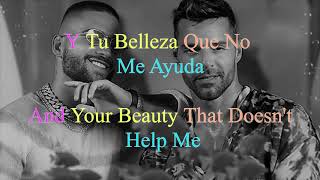 Maluma - No Se Me Quita Ft. Ricky Martin (Letra/Lyrics English & Español)