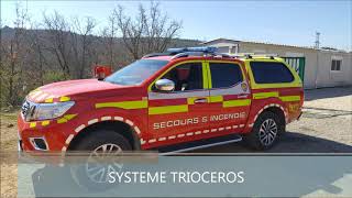 TRIOCEROS - Système Anti-Incendie Haute Pression Mousse pour pompiers par CTD.