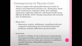 Webinar  The effects of trauma on brain development