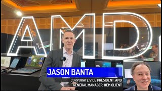 AMD 's Jason Banta, Corporate VP and GM of OEM Client, explains where AI PCs are headed at CES 2024