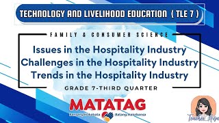 TLE 7- MATATAG LESSON (3RD QTR)-Issues, Trends and Challenges in the Hospitality Industry