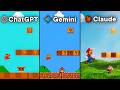 ChatGPT vs Gemini vs Claude Make Super Mario Bros from Scratch