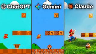 ChatGPT vs Gemini vs Claude Make Super Mario Bros from Scratch