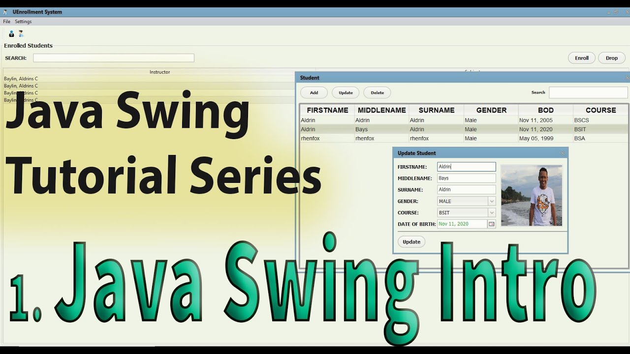 Java Swing Tutorial 1 Intro To Java Swing Components And Jframe