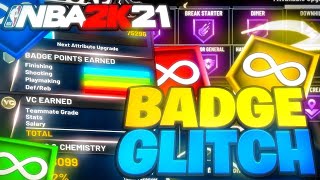 *NEW* NBA 2K21 INSTANT BADGE GLITCH AFTER PATCH 2! MAX BADGES GLITCH 2K21! XBOX & PS4!
