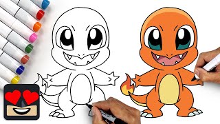 How To Draw Pokemon | Charmander