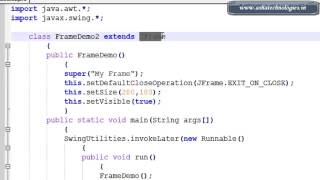 Java Swings Tutorials 1 Creating Frame in java using swings