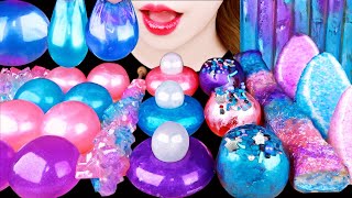 ASMR GALAXY FOOD *EDIBLE WATER BOTTLE, JEWELRY CANDY MARSHMALLOW, JELLY 먹방 EATING SOUNDS MUKBANG 咀嚼音