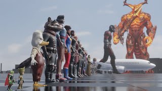Marvel Characters | Size Comparison | MCU
