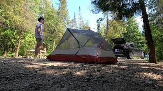 Naturehike Mongar 2 Tent Setup Time-Lapse in Cyprus Lake Campground