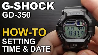 Gshock GD 350 - Setting Time and Date