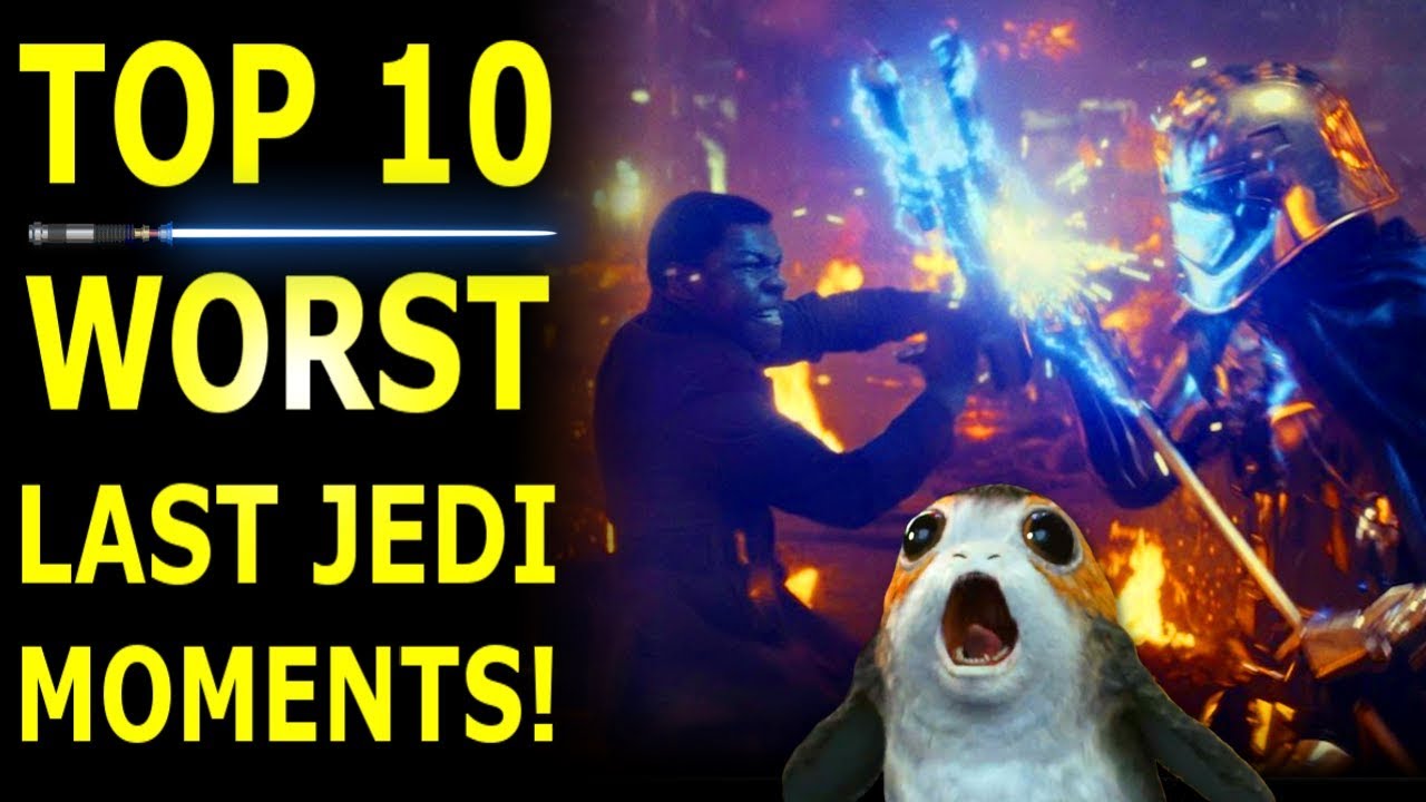 Top 10 Worst Star Wars The Last Jedi Moments & How To Fix Them - YouTube