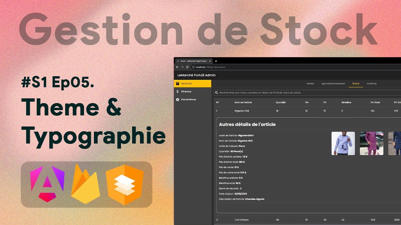 S1 Ep5 Angular Firebase E Commence Theme Et Typographie
