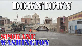 Spokane - Washington - 4K Downtown Drive