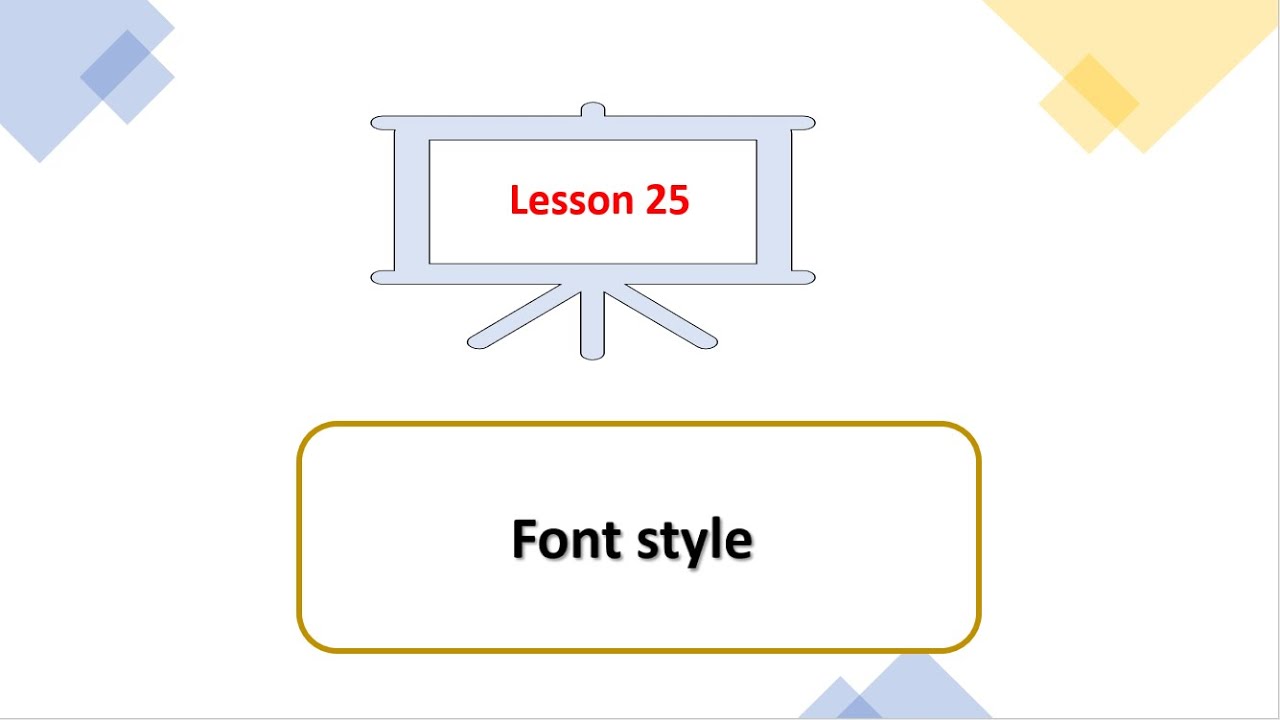 Lesson 25 In Css3 Font Style - YouTube