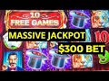 MASSIVE JACKPOT $300 BET HOLD ONTO YOUR HAT #jackpot @MRHIGHLIMITS