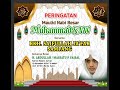 LIVE STREAMING DALAM RANGKA MEMPERINGATI MAULID NABI MUHAMMAD SAW.