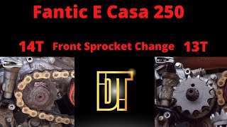 Fantic E Casa 250 Front Sprocket Change